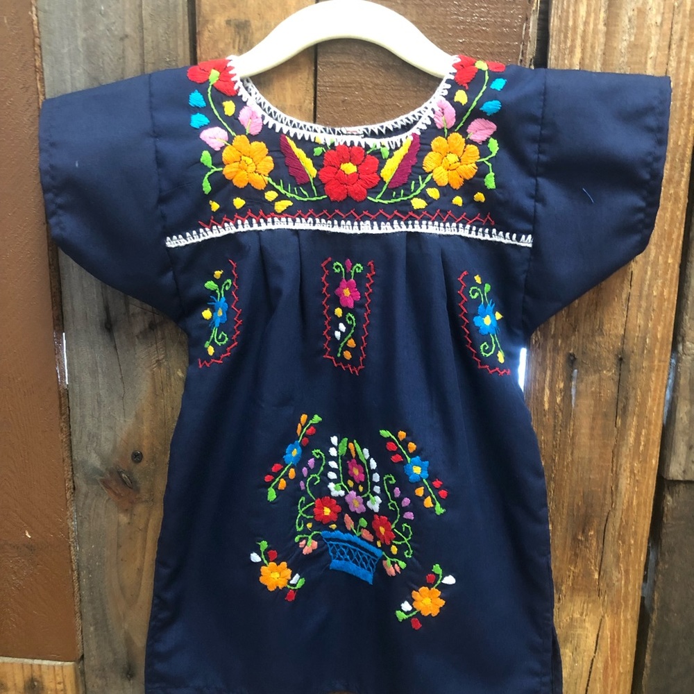 Mexican Embroidered Dress for Baby Size 12 Months